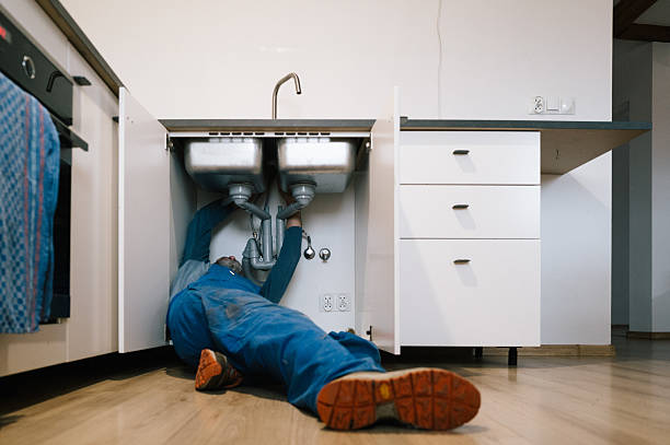 Professional Emergency Plumber technician working in Morrice, MI